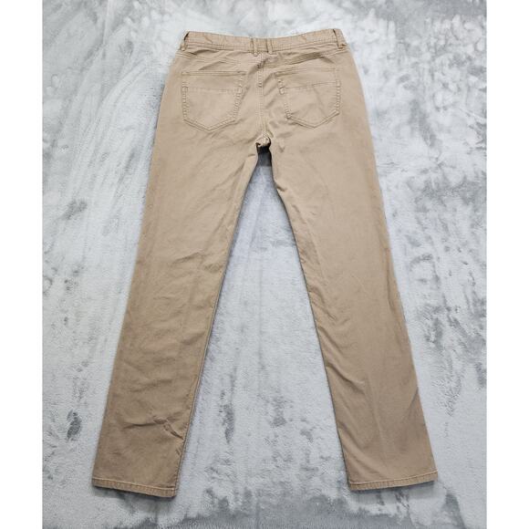 Red Ale By Alesbury Pants Mens 32/34 Tan Slim Straight Bedford Corduroy Office - Picture 2 of 12